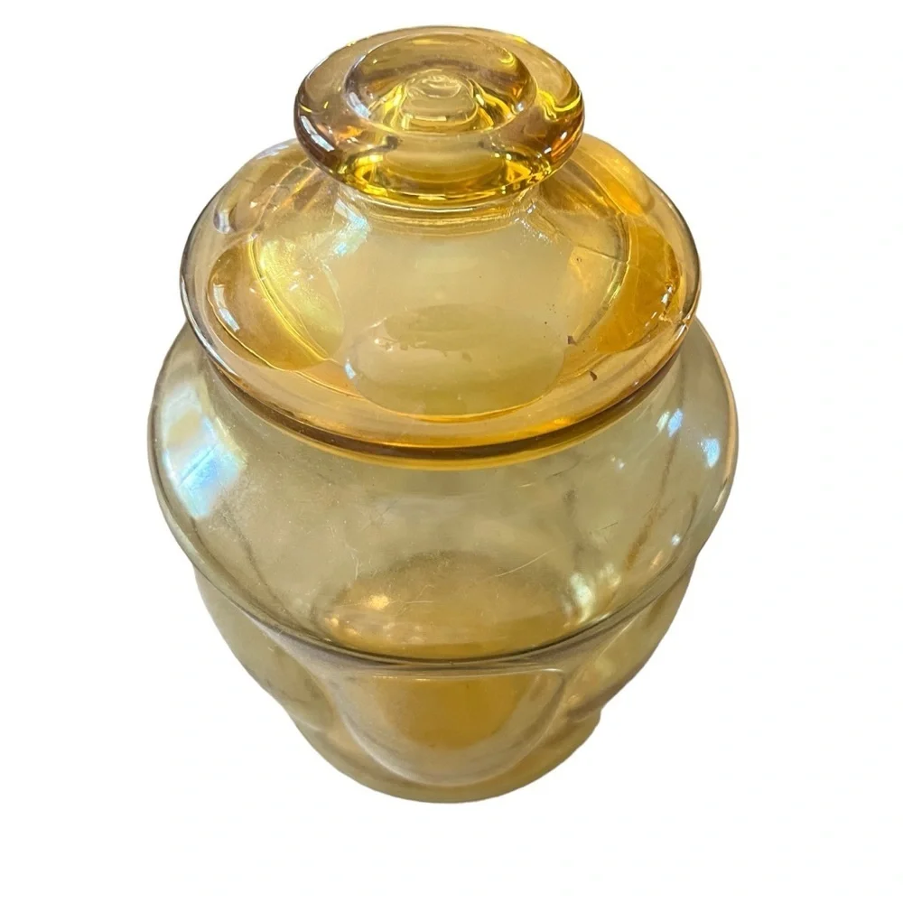 Vintage Gold Canister‎ Jar